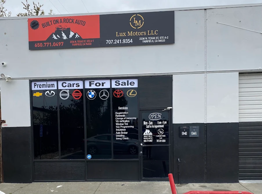 Lux Motors LLC, buy here pay here car dealer in Fairfield, CA