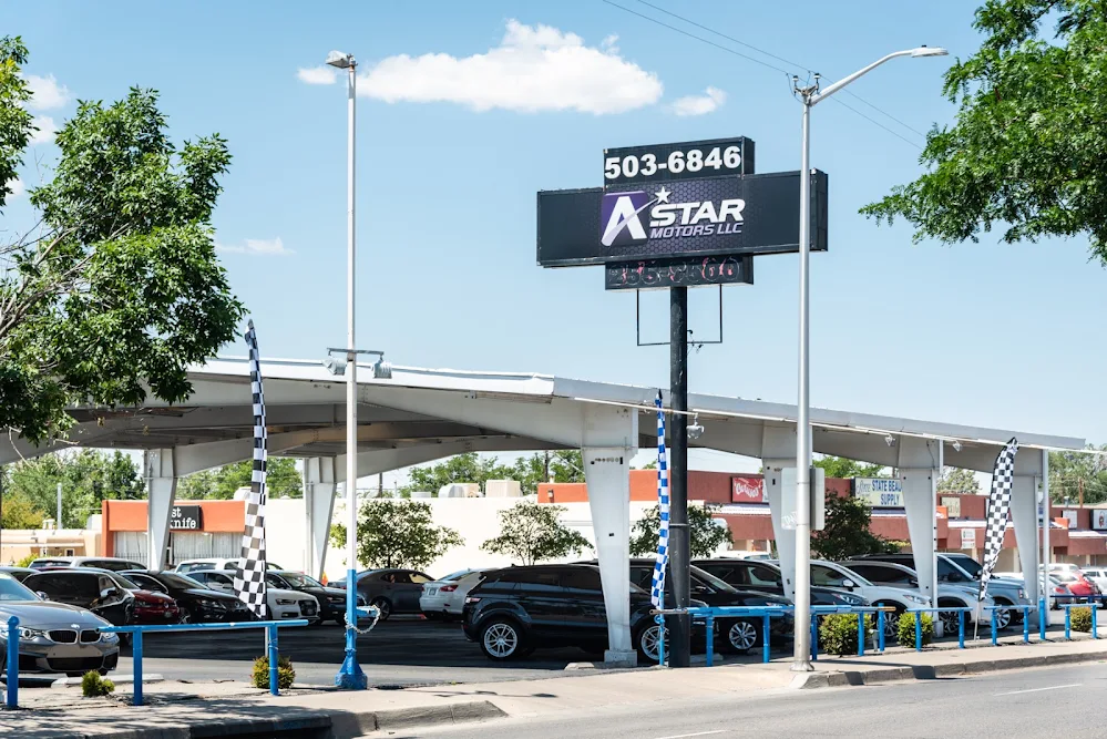 A Star Motors, buy here pay here car dealer in Albuquerque, NM