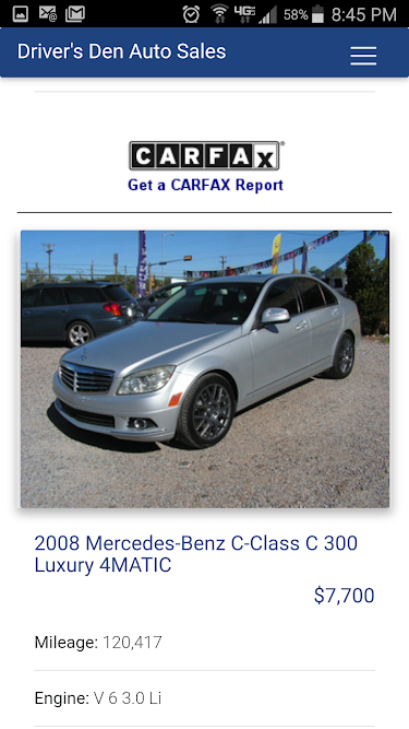 Drivers Den Auto Sales, buy here pay here car dealer in Albuquerque, NM