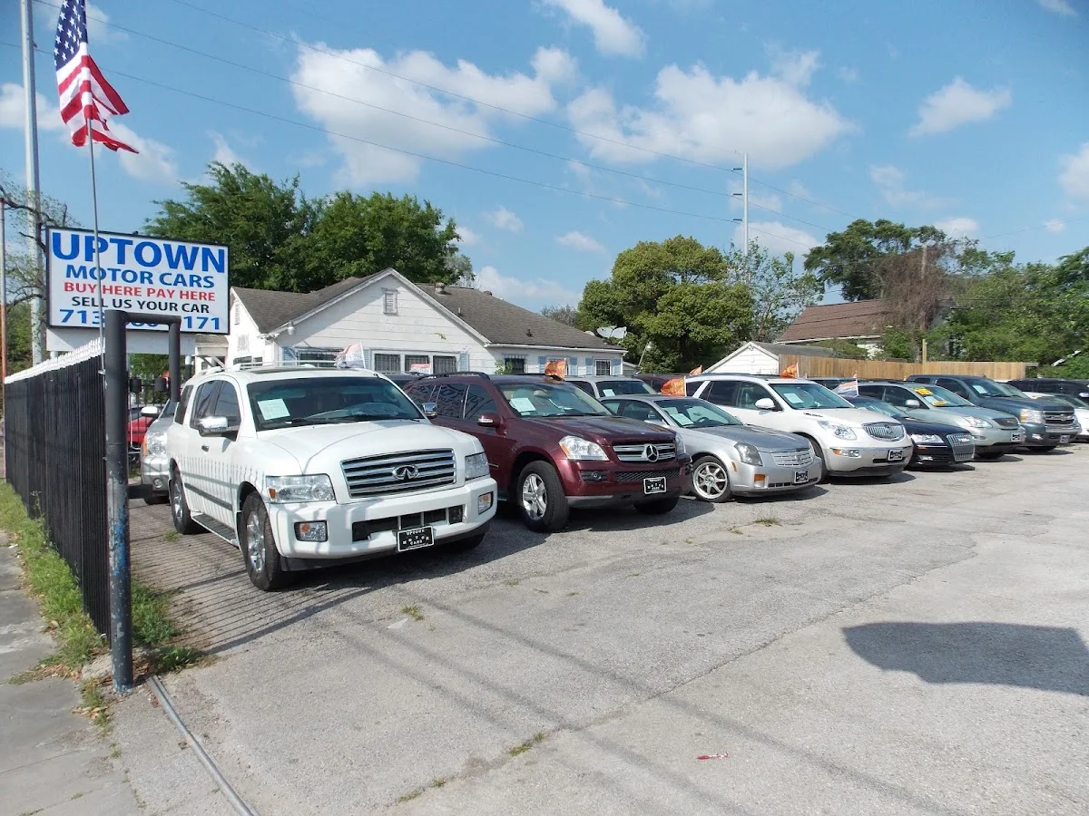 Uptown Motor Cars, buy here pay here car dealer in Houston, TX