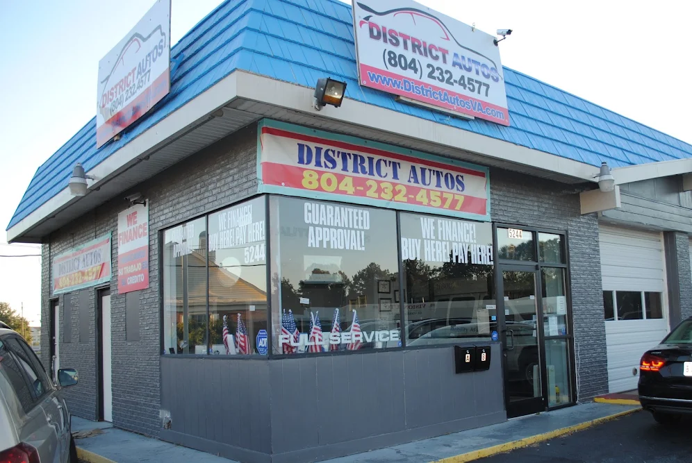 DISTRICT AUTOS, buy here pay here car dealer in Richmond, VA