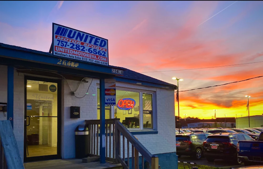 United Motorsports, buy here pay here car dealer in Virginia Beach, VA