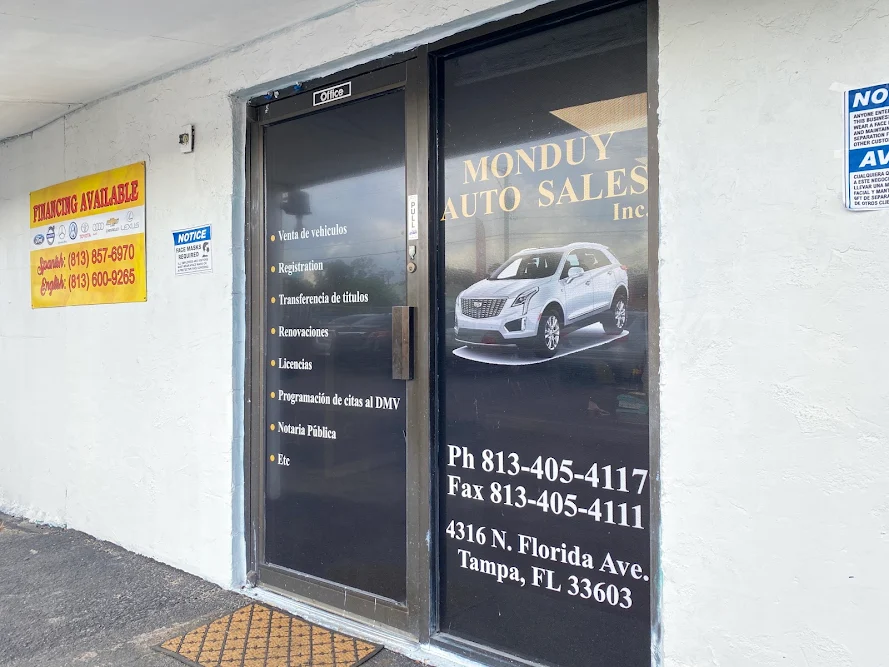 Monduy Auto Sales in Tampa